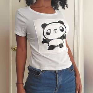🌜[First Love] Panda short sleeve shirt